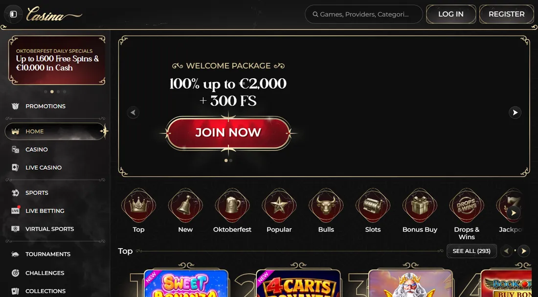 Homepage di Casina, acquisita il 28 settembre 2026